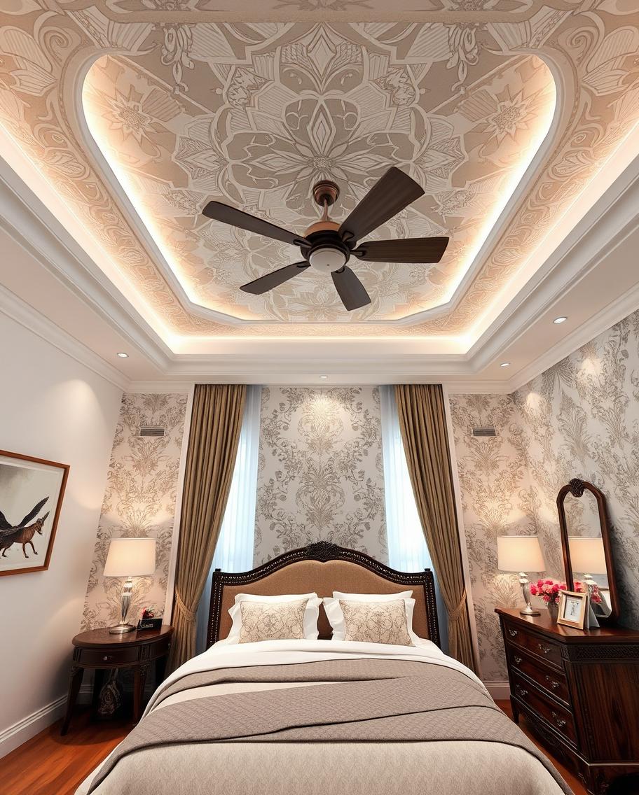 Ceiling with Wallpaper (3)